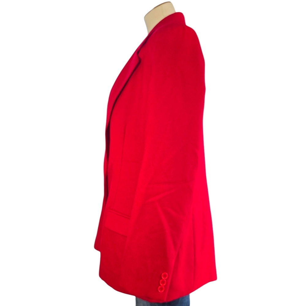Pendleton Vintage Red Virgin Wool Blazer Made in USA Size 16 - Picture 6 of 14